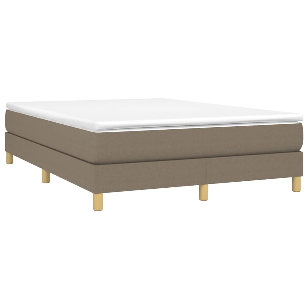 Boxspring sengeramme 140x200 cm stof gråbrun - Image 3