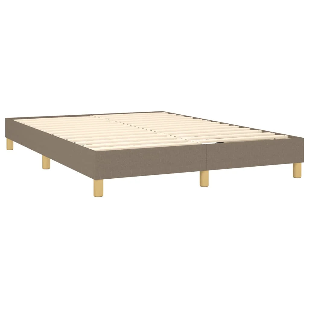 Boxspring sengeramme 140x200 cm stof gråbrun - Image 4