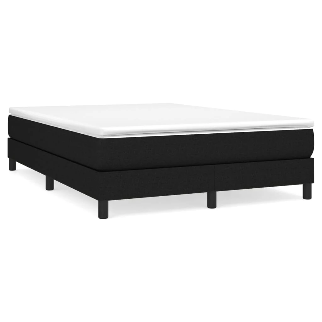 Boxspring sengeramme 140x200 cm stof sort - Image 2