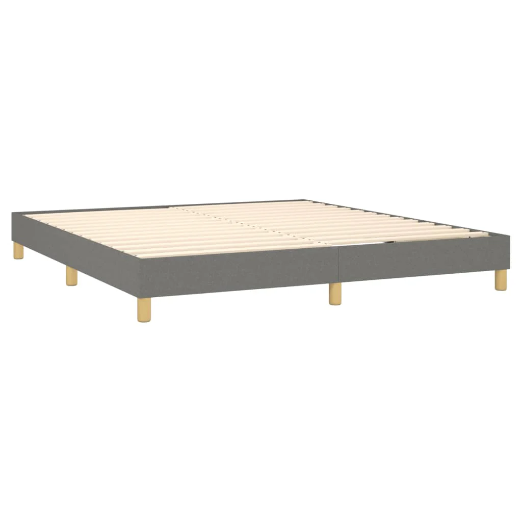 Boxspring sengeramme 180x200 cm stof mørkegrå - Image 4