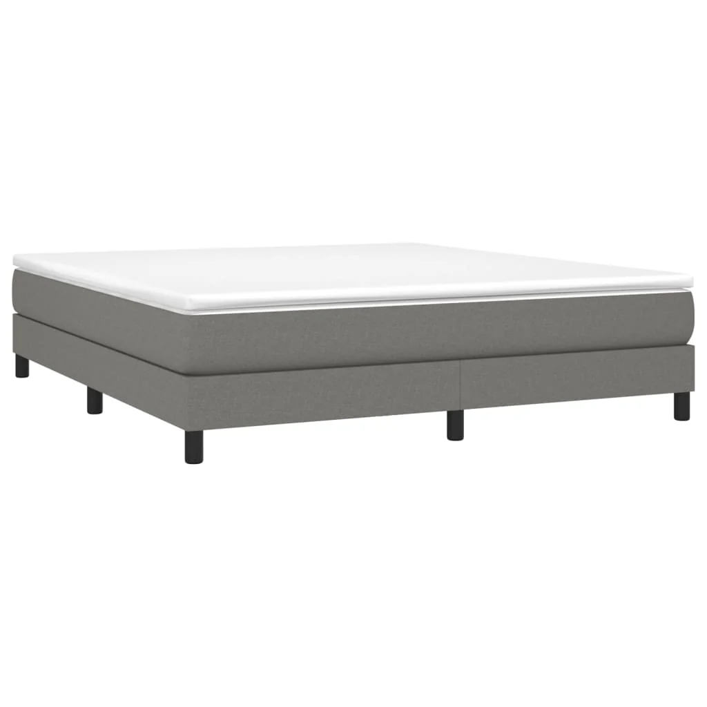Boxspring sengeramme 180x200 cm stof mørkegrå - Image 3