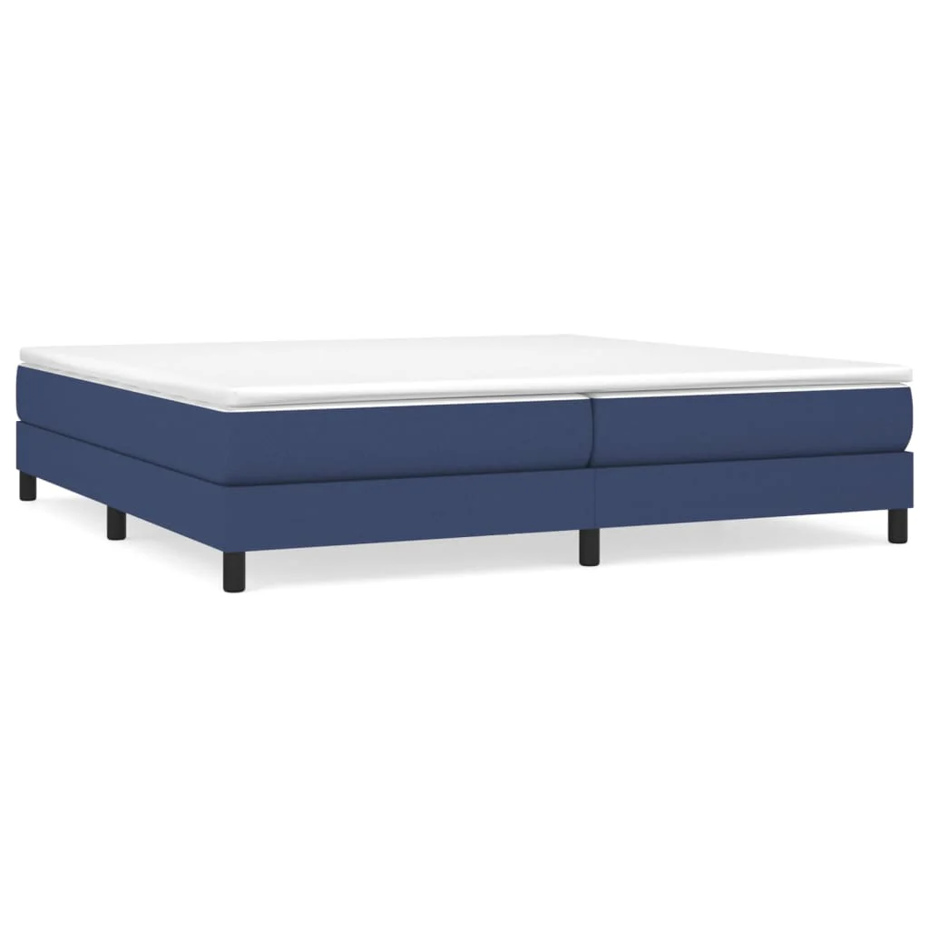 Boxspring sengeramme 200x200 cm stof blå - Image 2