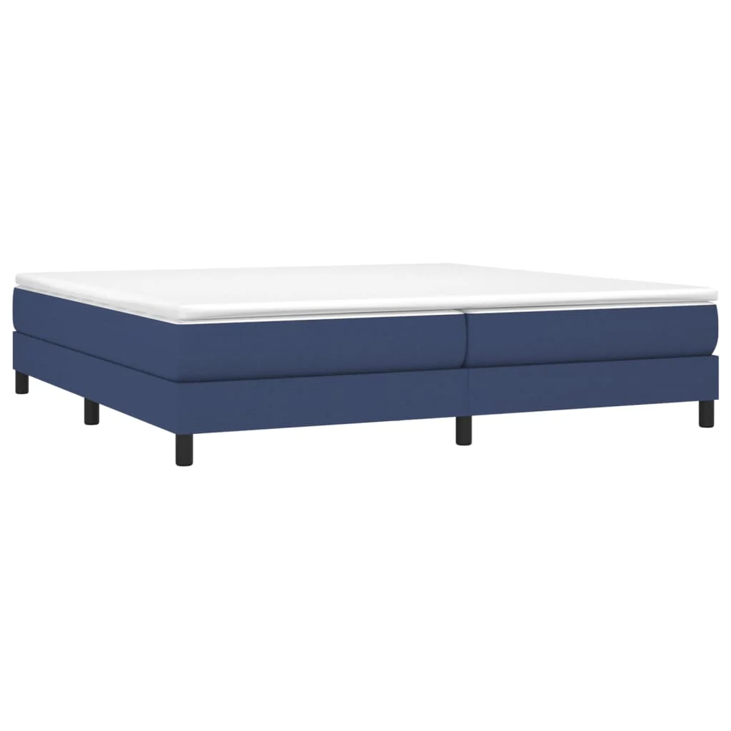 Boxspring sengeramme 200x200 cm stof blå - Image 3