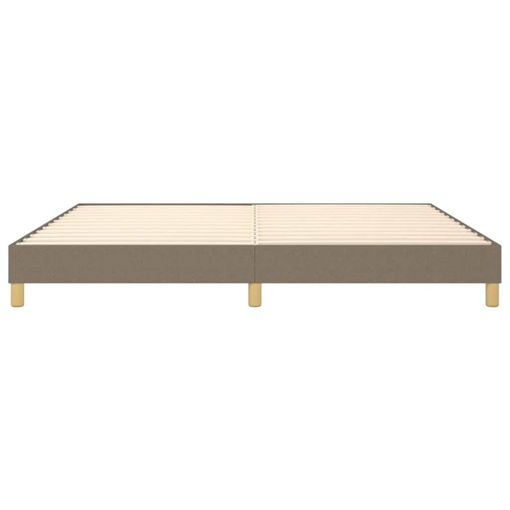 Boxspring sengeramme 200x200 cm stof gråbrun - Image 5