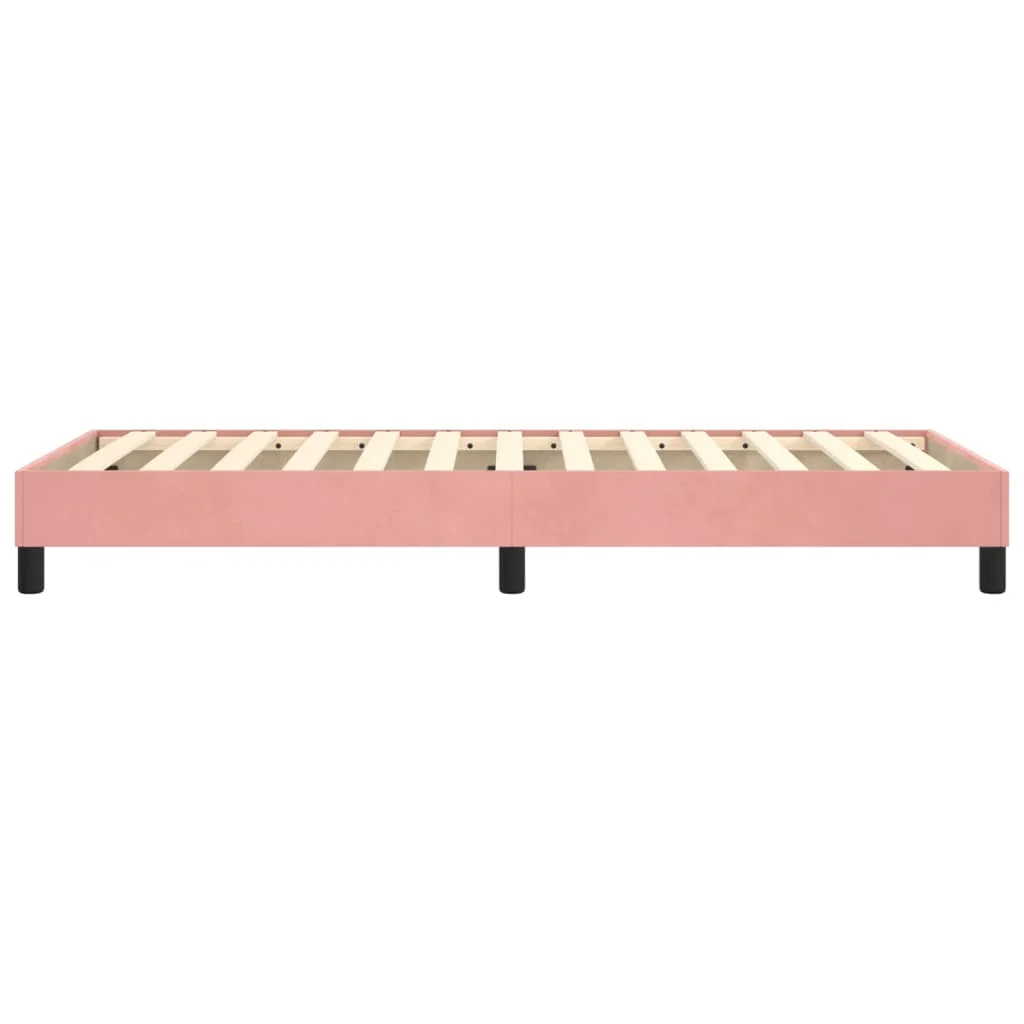 Boxspring sengeramme 80x200 cm fløjl pink - Image 6