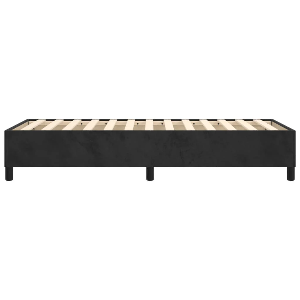 Boxspring sengeramme 80x200 cm fløjl sort - Image 6