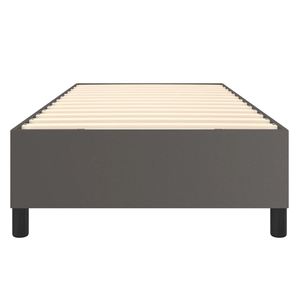 Boxspring sengeramme 80x200 cm kunstlæder grå - Image 5