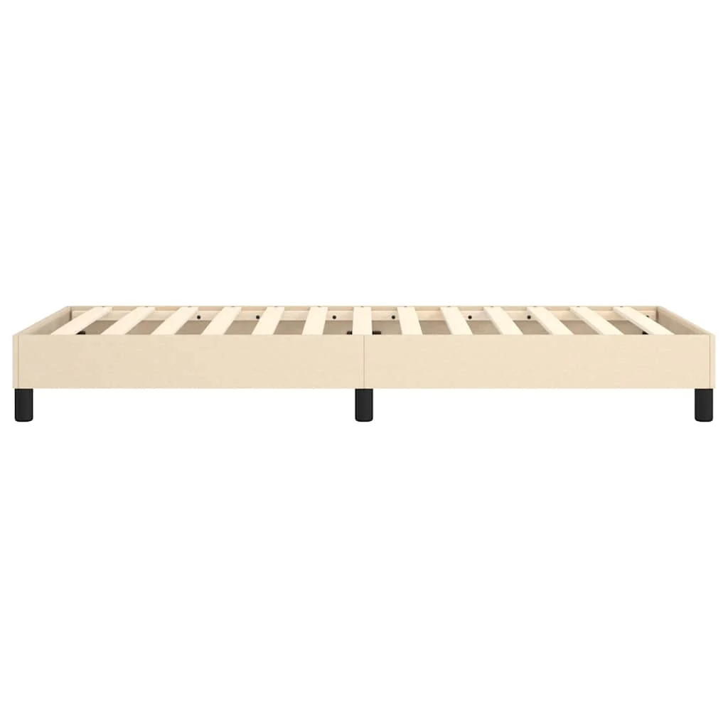 Boxspring sengeramme 80x200 cm stof cremefarvet - Image 6