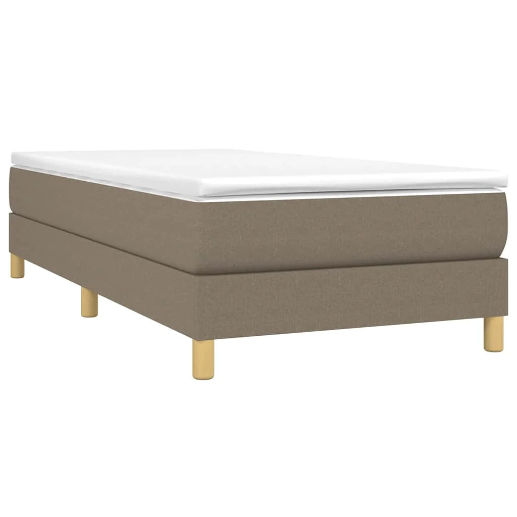 Boxspring sengeramme 80x200 cm stof gråbrun - Image 3