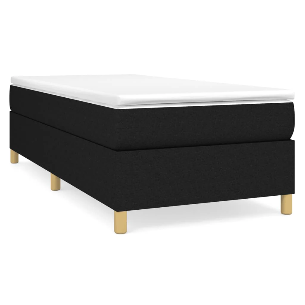 Boxspring sengeramme 80x200 cm stof sort - Image 2