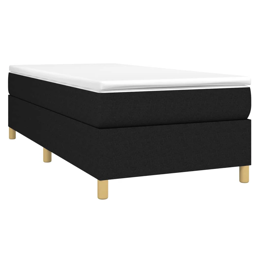 Boxspring sengeramme 80x200 cm stof sort - Image 3