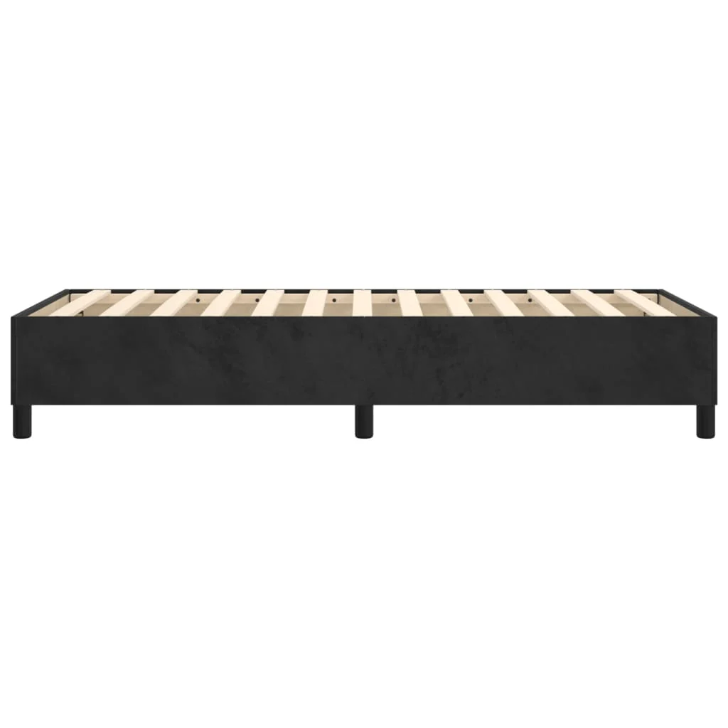 Boxspring sengeramme 90x190 cm fløjl sort - Image 6