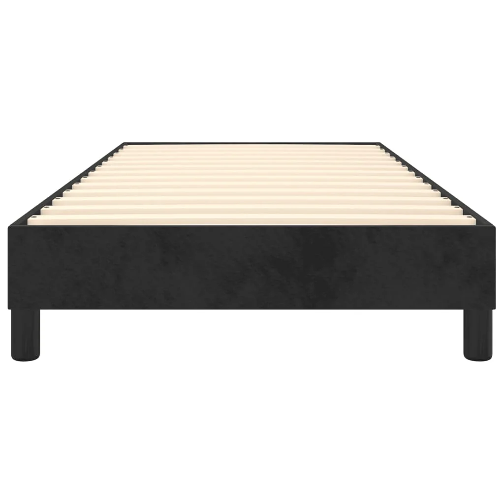 Boxspring sengeramme 90x190 cm fløjl sort - Image 5
