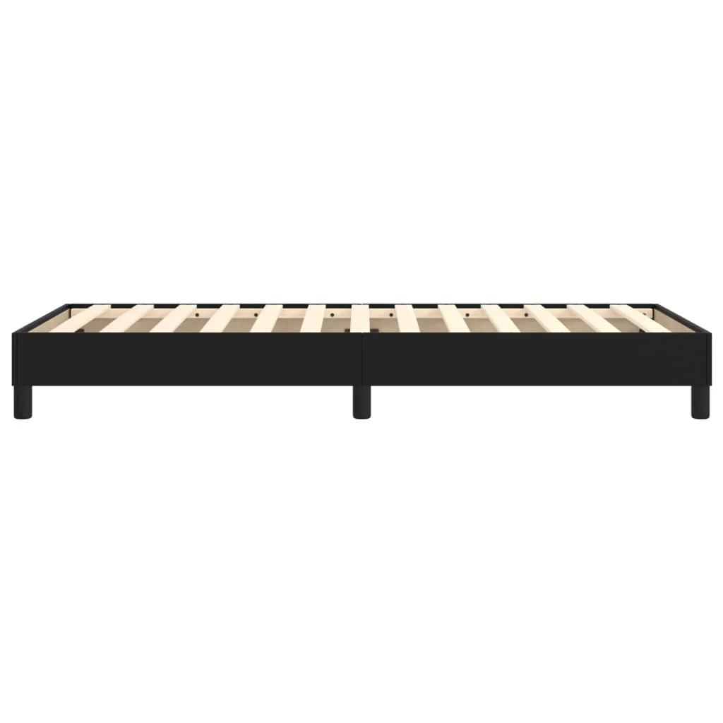 Boxspring sengeramme 90x190 cm kunstlæder sort - Image 6