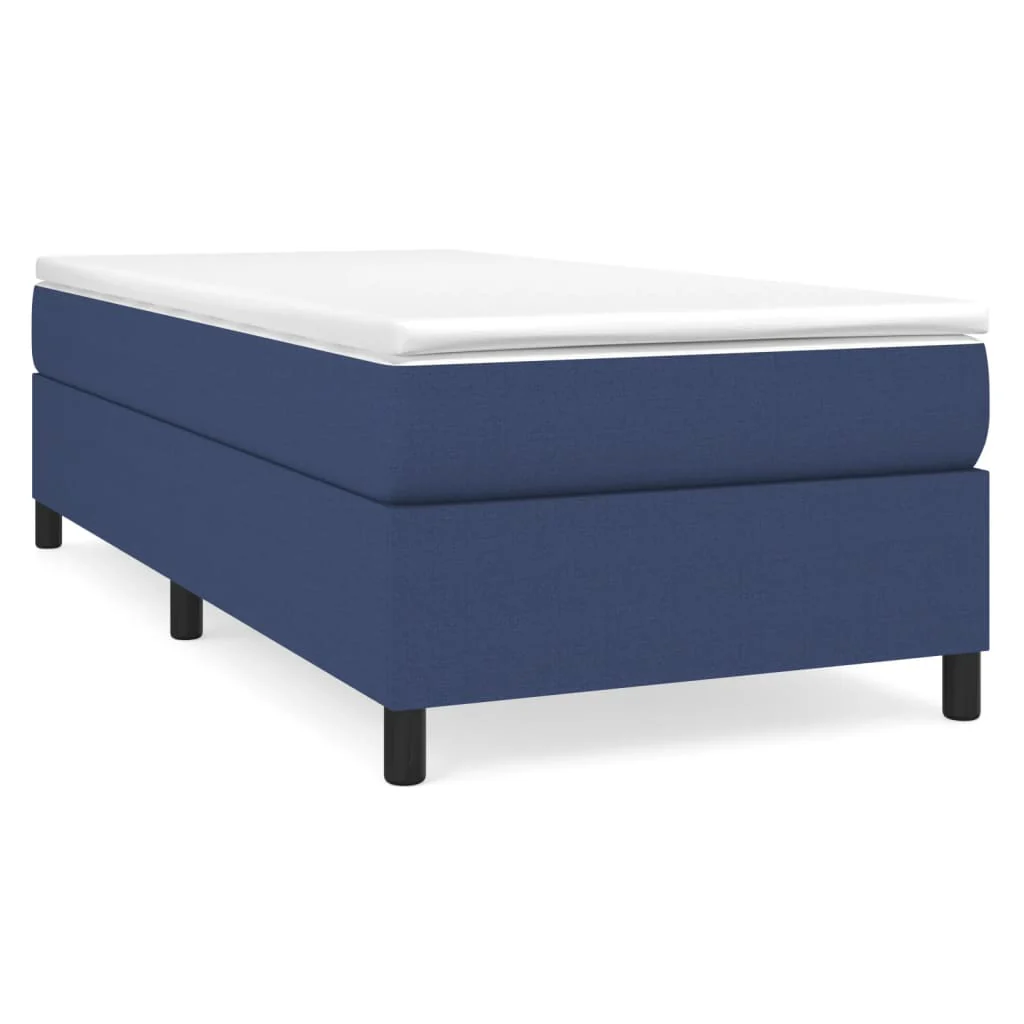 Boxspring sengeramme 90x190 cm stof blå - Image 2