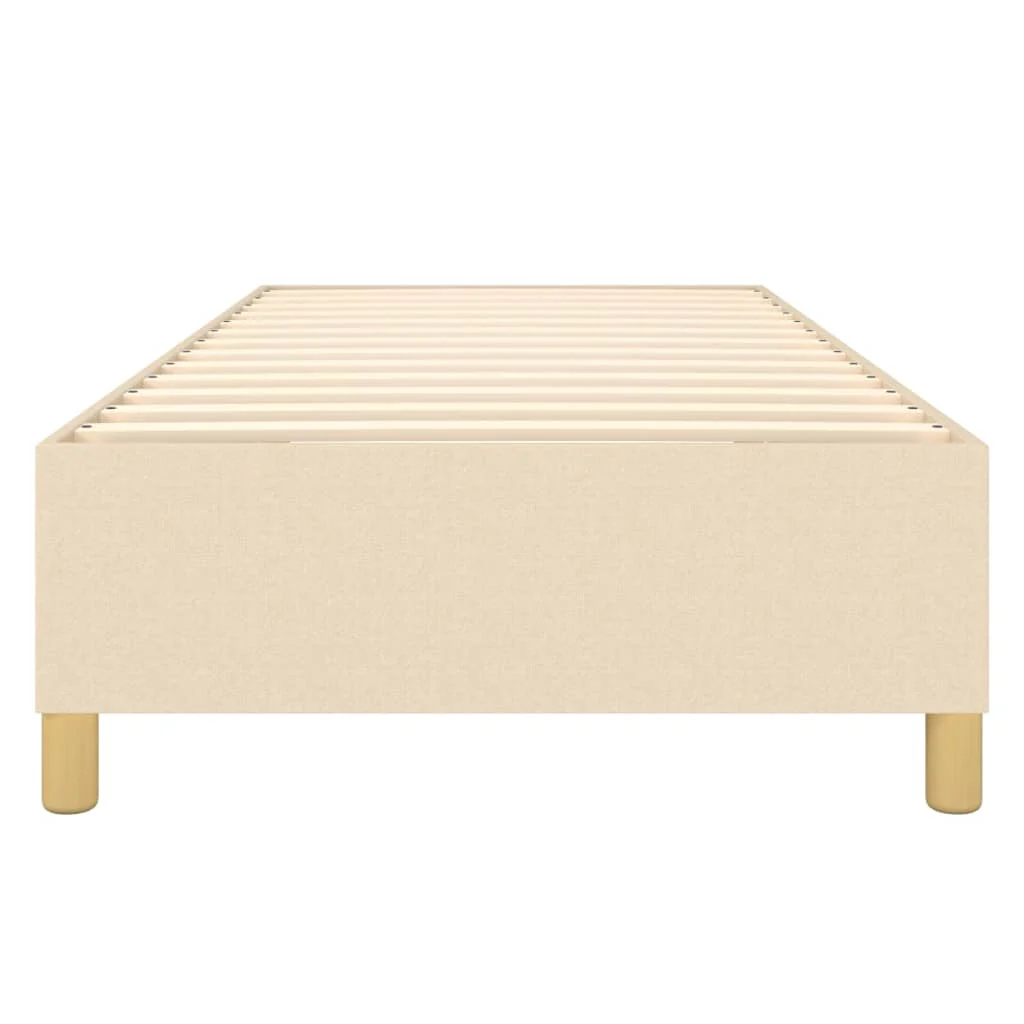 Boxspring sengeramme 90x190 cm stof cremefarvet - Image 5