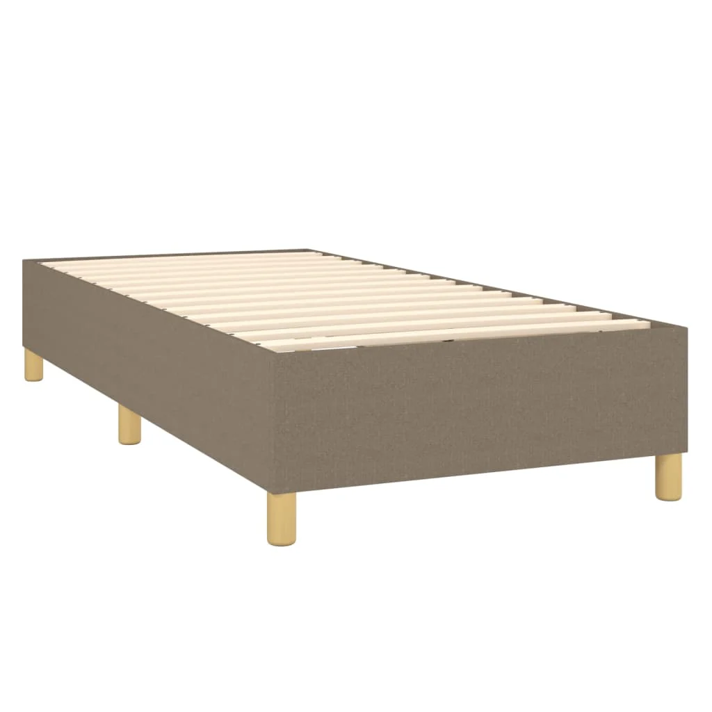 Boxspring sengeramme 90x190 cm stof gråbrun - Image 4