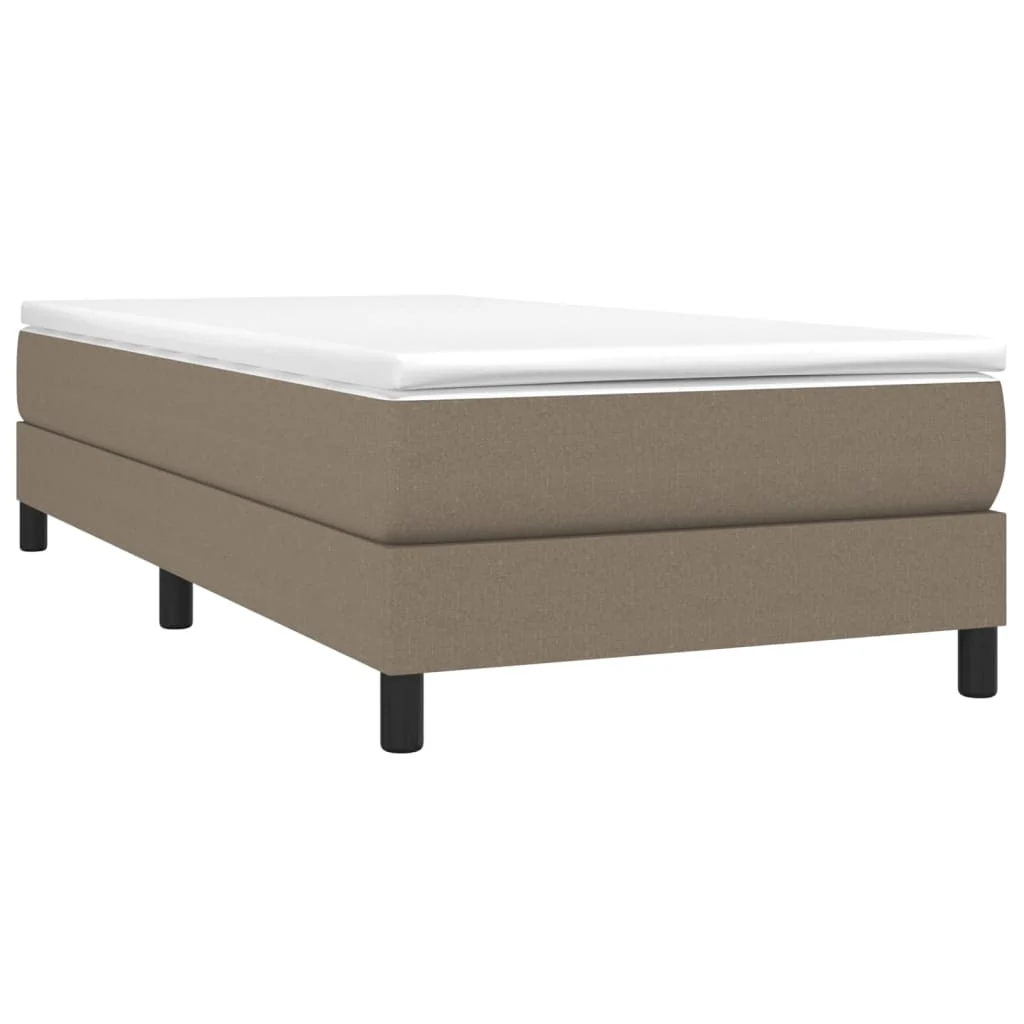 Boxspring sengeramme 90x190 cm stof gråbrun - Image 3