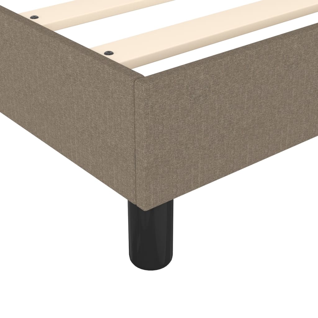 Boxspring sengeramme 90x190 cm stof gråbrun - Image 7