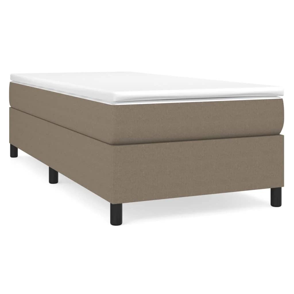 Boxspring sengeramme 90x190 cm stof gråbrun - Image 2
