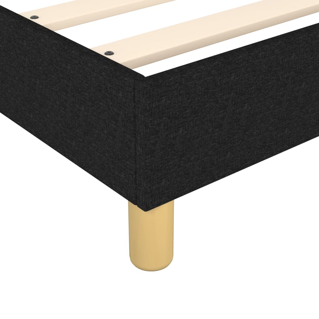 Boxspring sengeramme 90x190 cm stof sort - Image 7