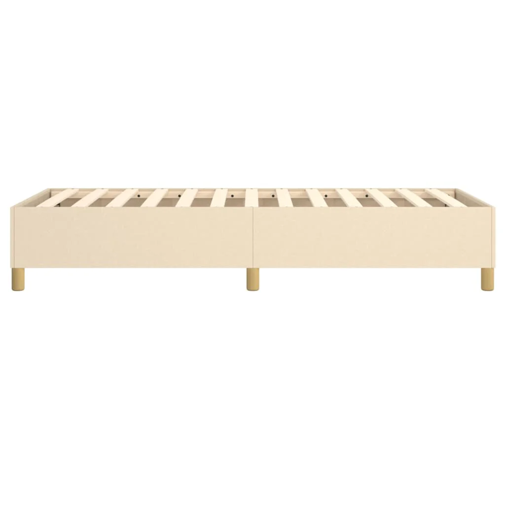 Boxspring sengeramme 90x200 cm stof cremefarvet - Image 6