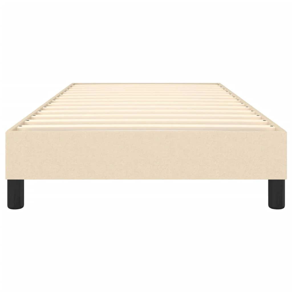 Boxspring sengeramme 90x200 cm stof cremefarvet - Image 5