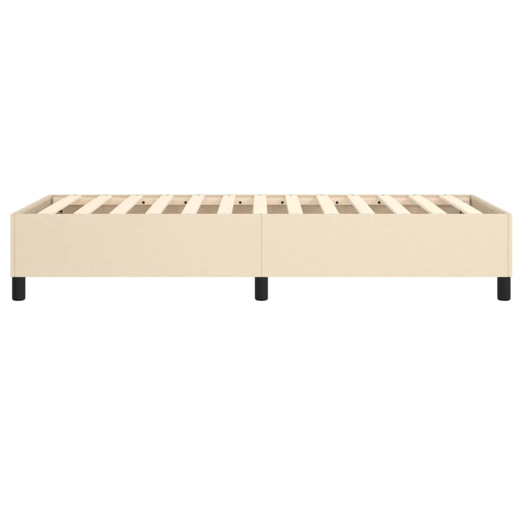 Boxspring sengeramme 90x200 cm stof cremefarvet - Image 6