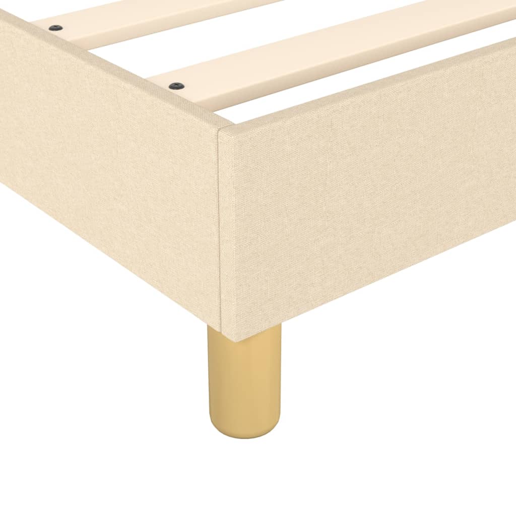 Boxspring sengeramme Creme 100x200 cm Stof - Image 7