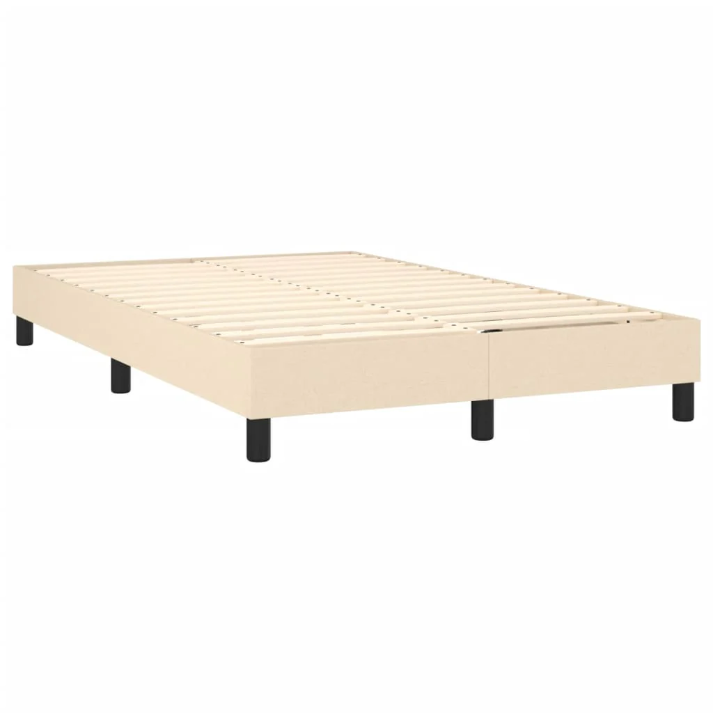 Boxspring sengeramme Creme 120x200 cm Stof - Image 4