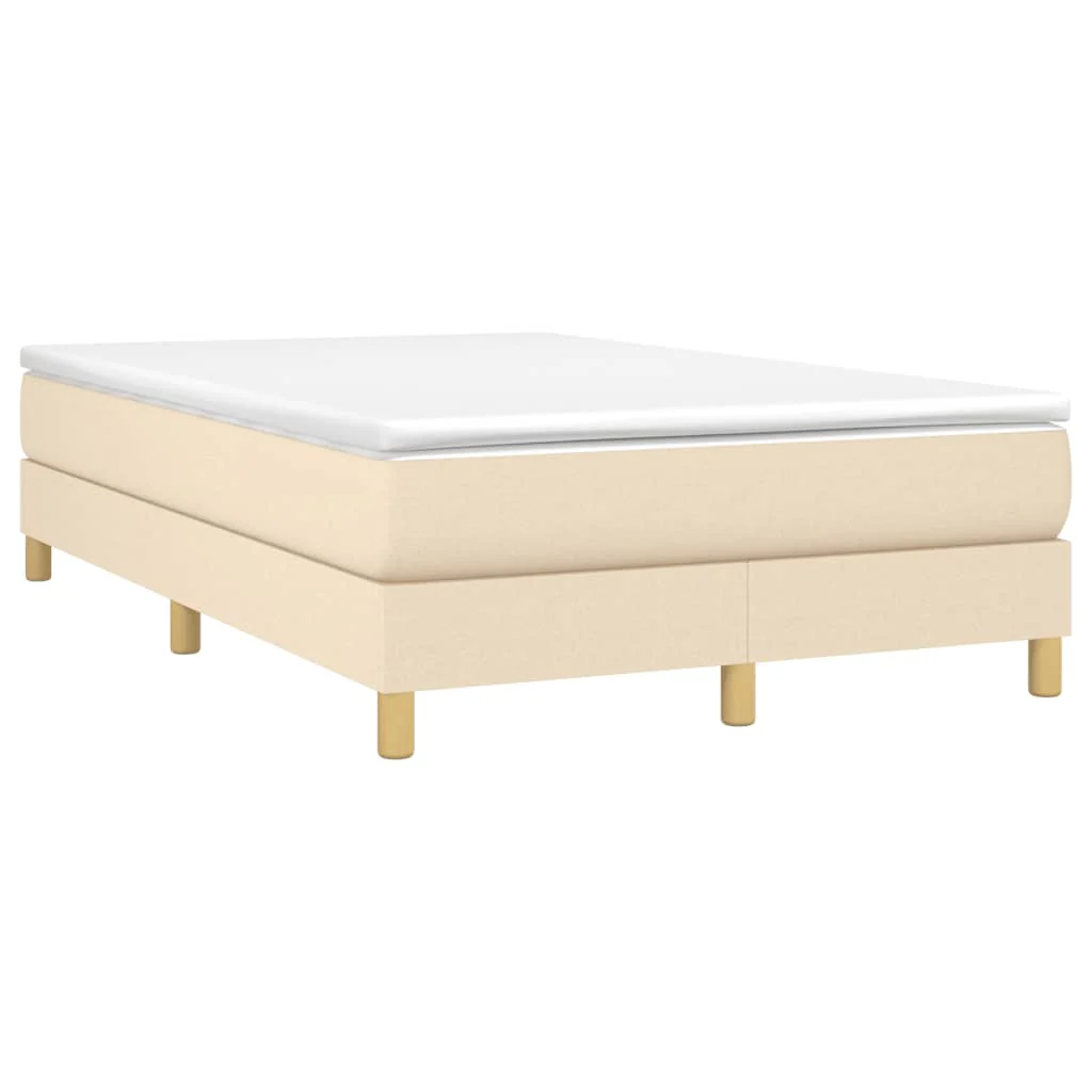 Boxspring sengeramme Creme 120x200 cm Stof - Image 3
