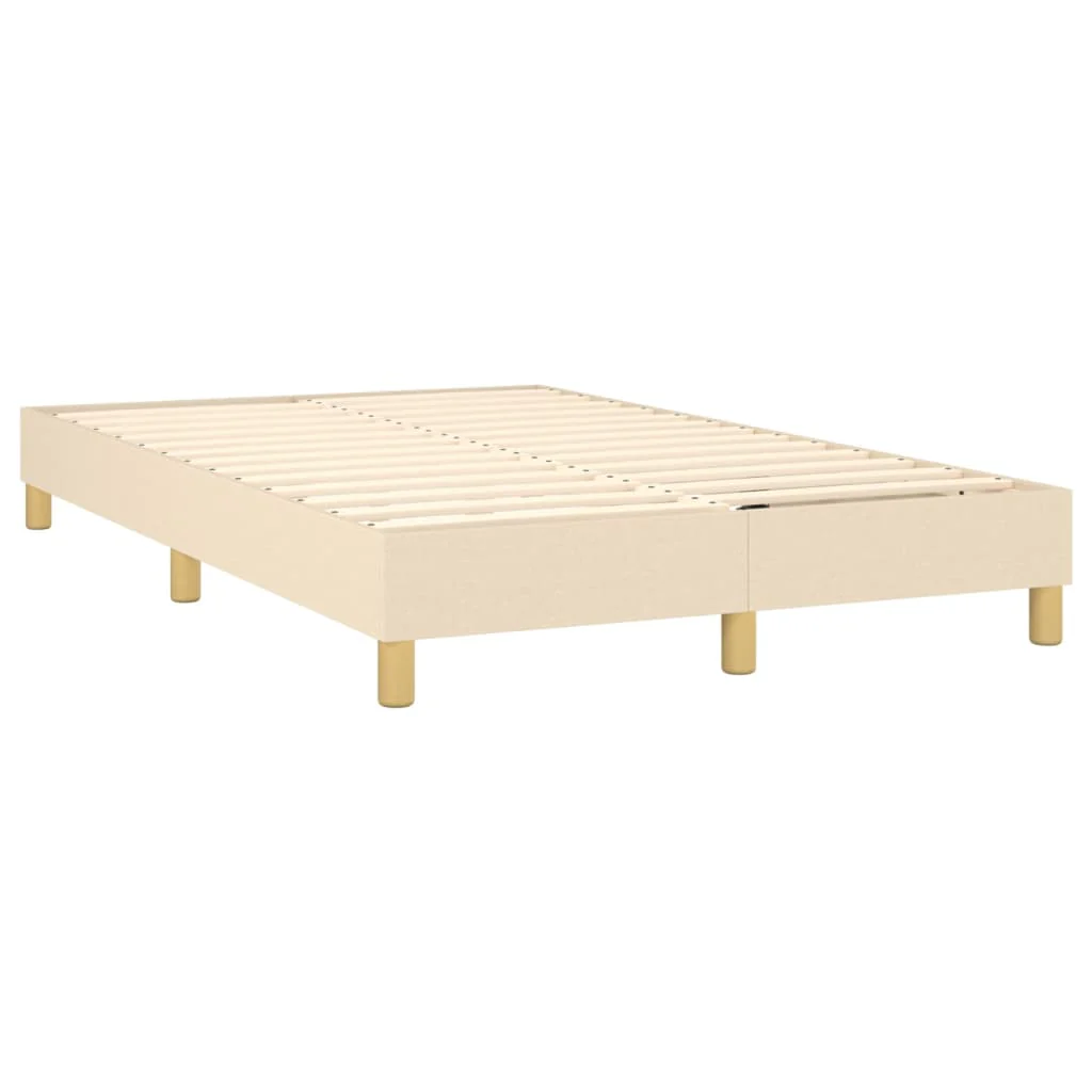 Boxspring sengeramme Creme 120x200 cm Stof - Image 4
