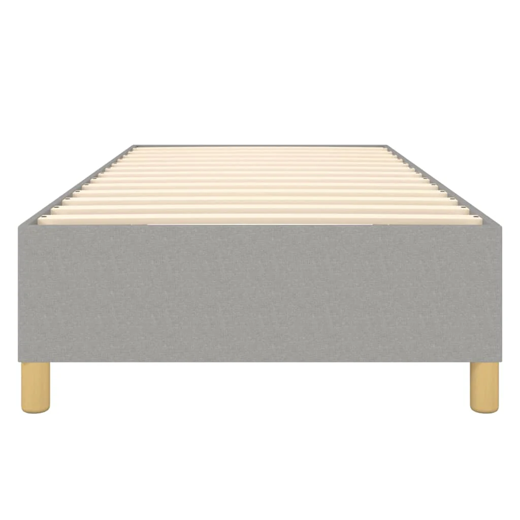 Boxspring sengeramme Lysegrå 100x200 cm Stof - Image 5