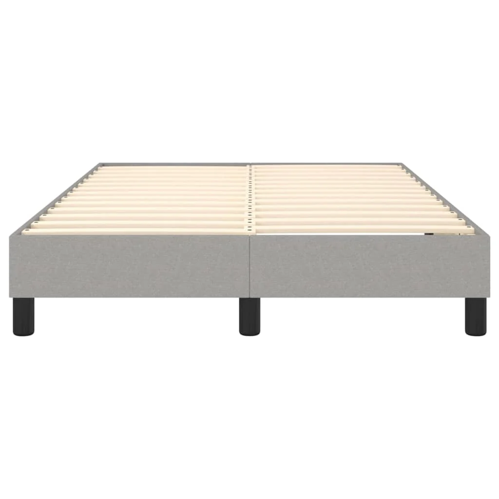Boxspring sengeramme Lysegrå 120x200 cm Stof - Image 5