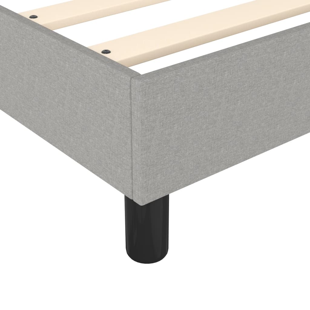 Boxspring sengeramme Lysegrå 120x200 cm Stof - Image 7