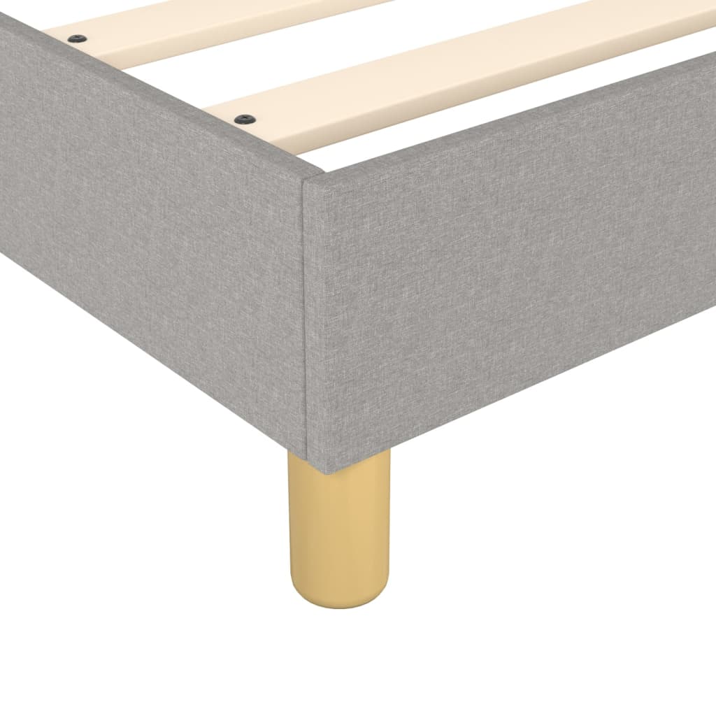 Boxspring sengeramme Lysegrå 90x190 cm Stof - Image 7