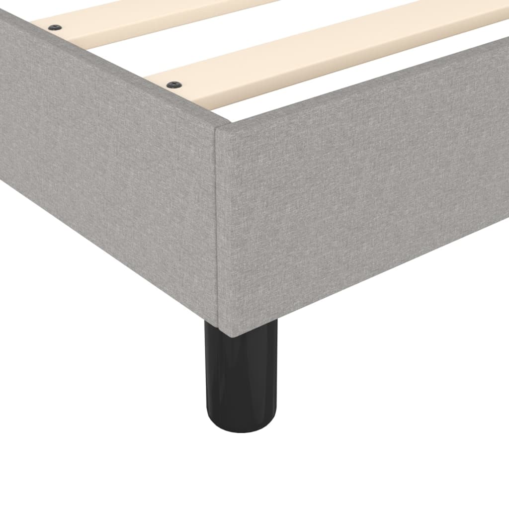 Boxspring sengeramme Lysegrå 90x190 cm Stof - Image 7