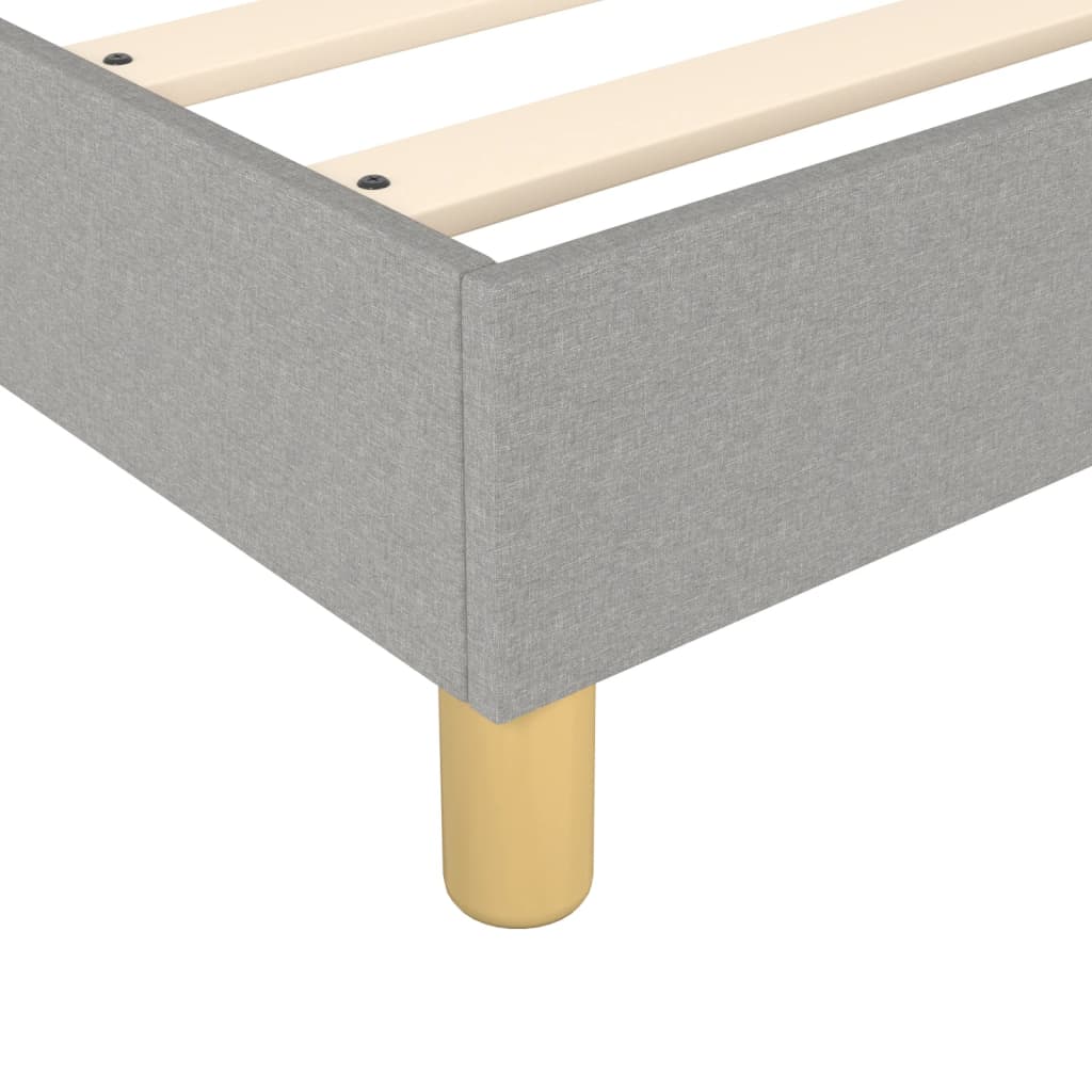 Boxspring sengeramme Lysegrå 90x200 cm Stof - Image 7