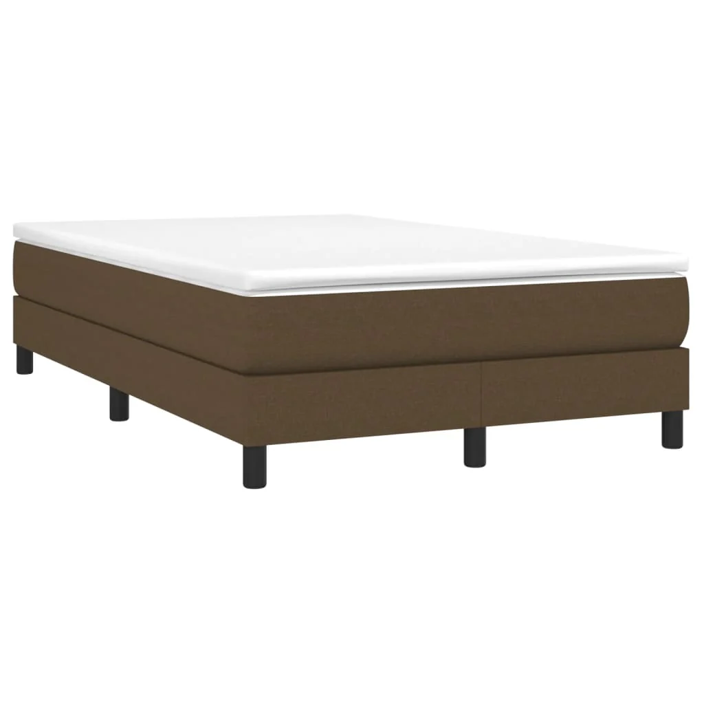 Boxspring sengeramme Mørkebrun 120x200 cm Stof - Image 3
