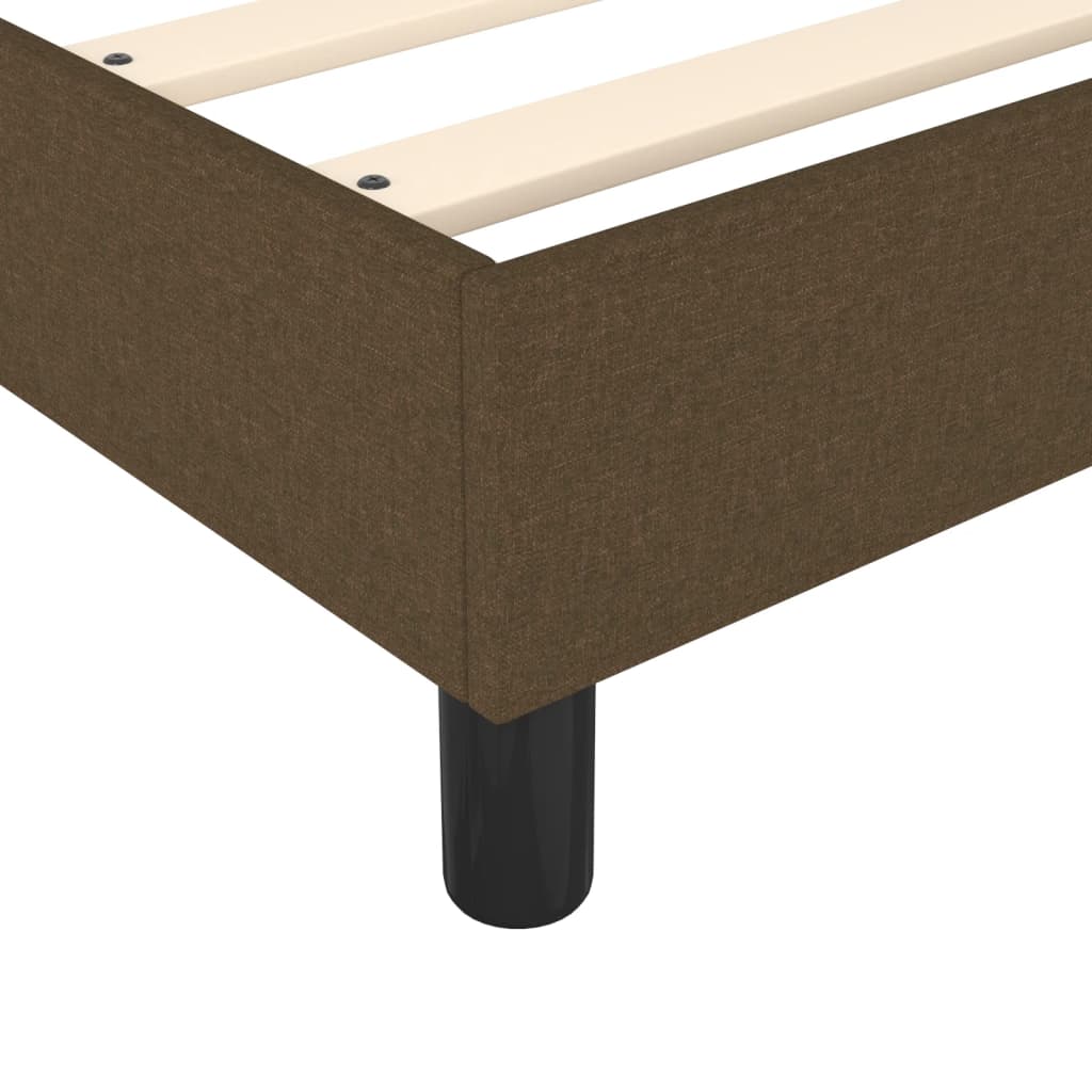 Boxspring sengeramme Mørkebrun 120x200 cm Stof - Image 7