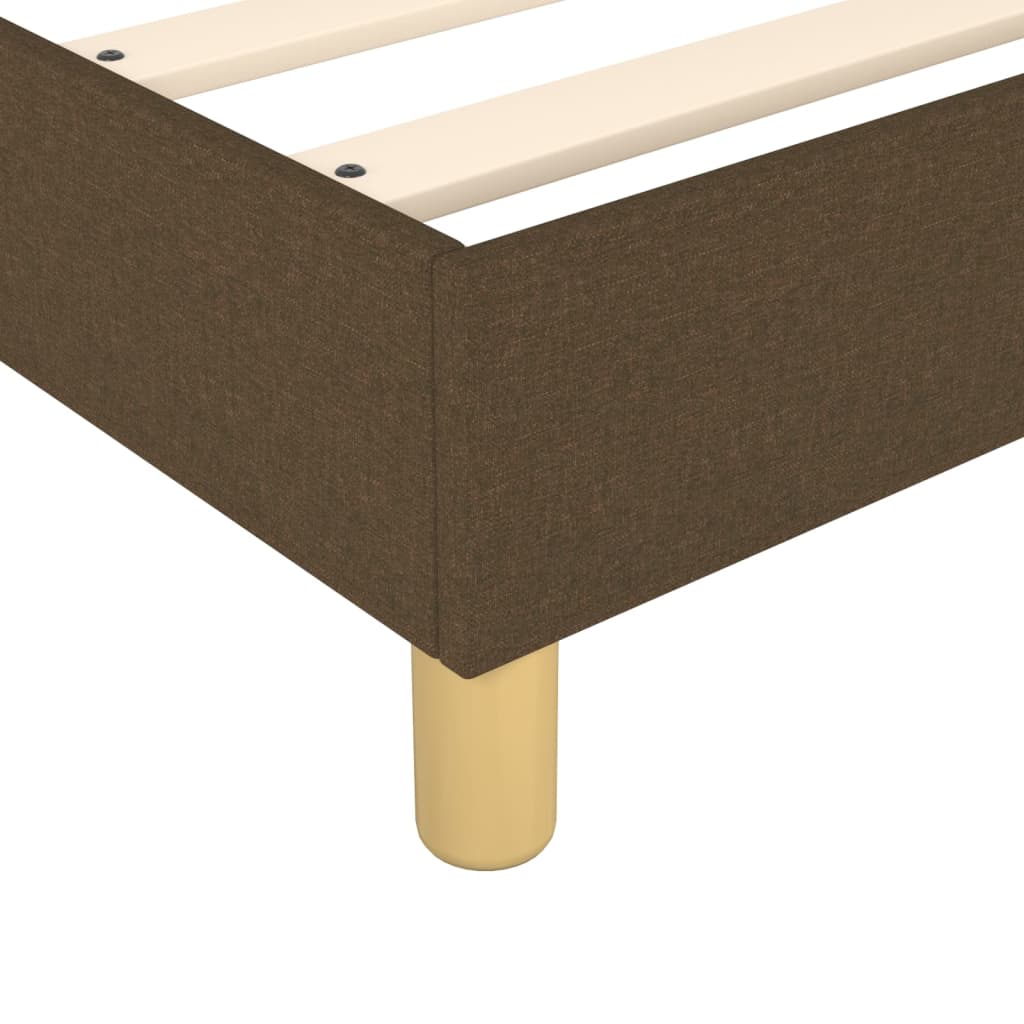 Boxspring sengeramme Mørkebrun 90x200 cm Stof - Image 7