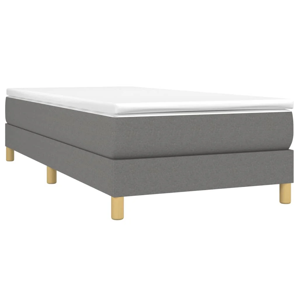Boxspring sengeramme Mørkegrå 100x200 cm Stof - Image 3