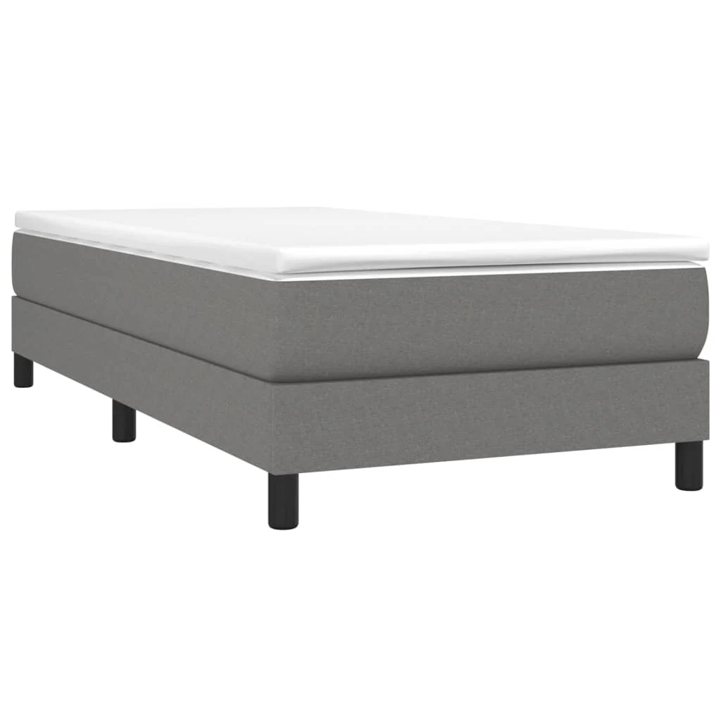 Boxspring sengeramme Mørkegrå 100x200 cm Stof - Image 3