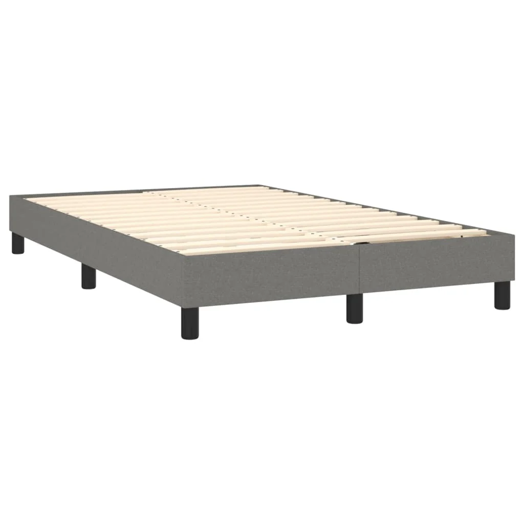 Boxspring sengeramme Mørkegrå 120x200 cm Stof - Image 4