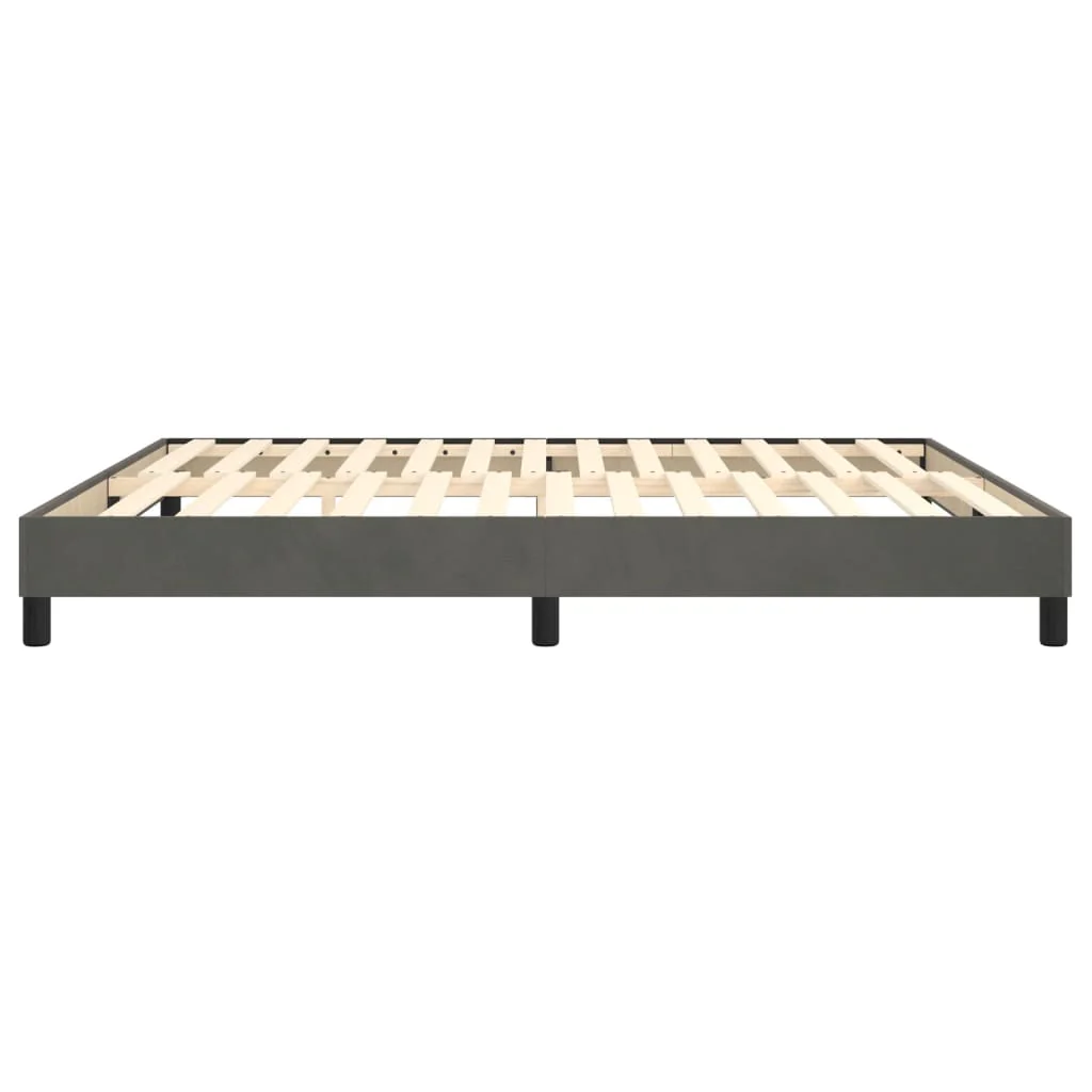 Boxspring sengeramme Mørkegrå 180x200 cm Fløjl - Image 6
