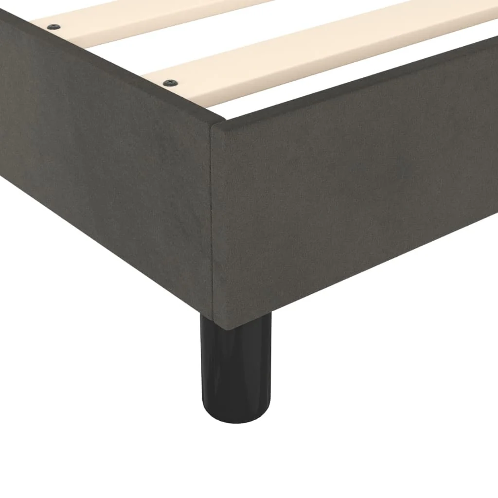 Boxspring sengeramme Mørkegrå 180x200 cm Fløjl - Image 7