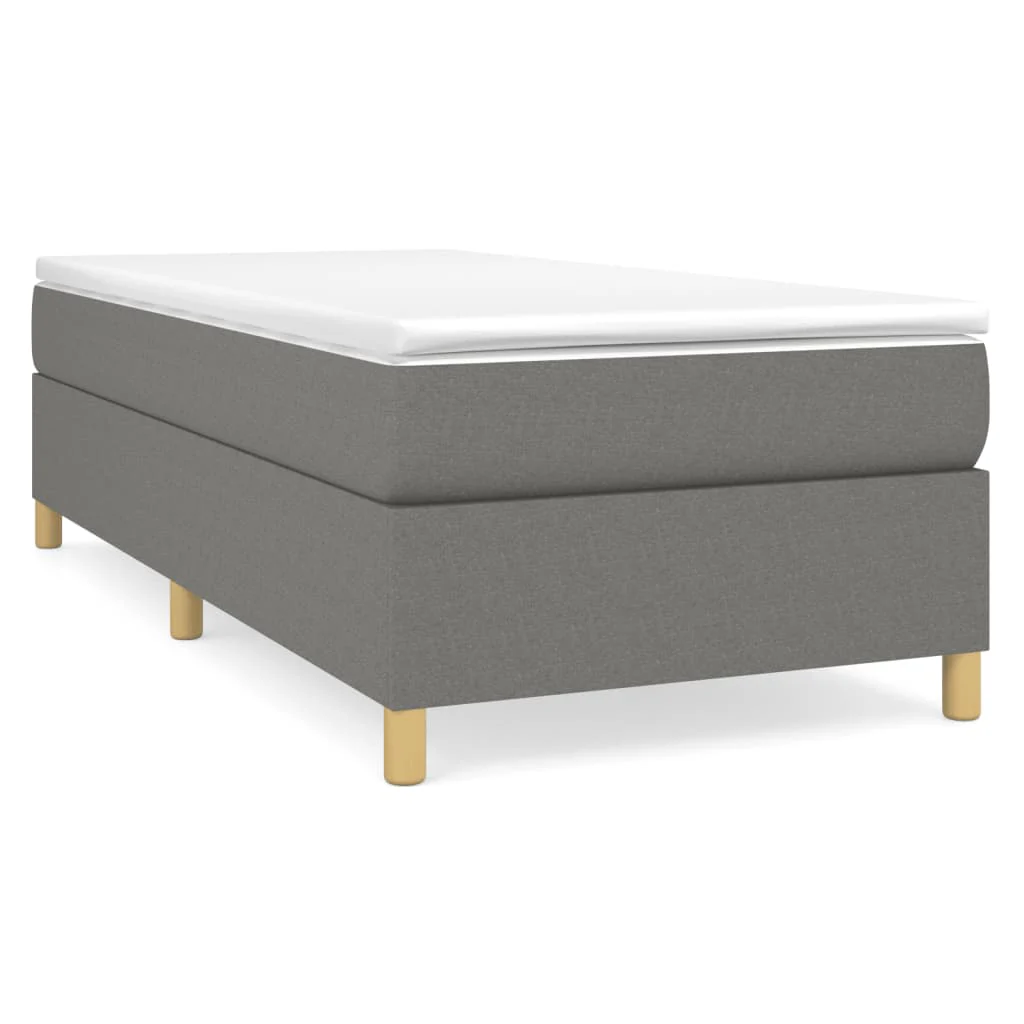 Boxspring sengeramme Mørkegrå 80x200 cm Stof - Image 2