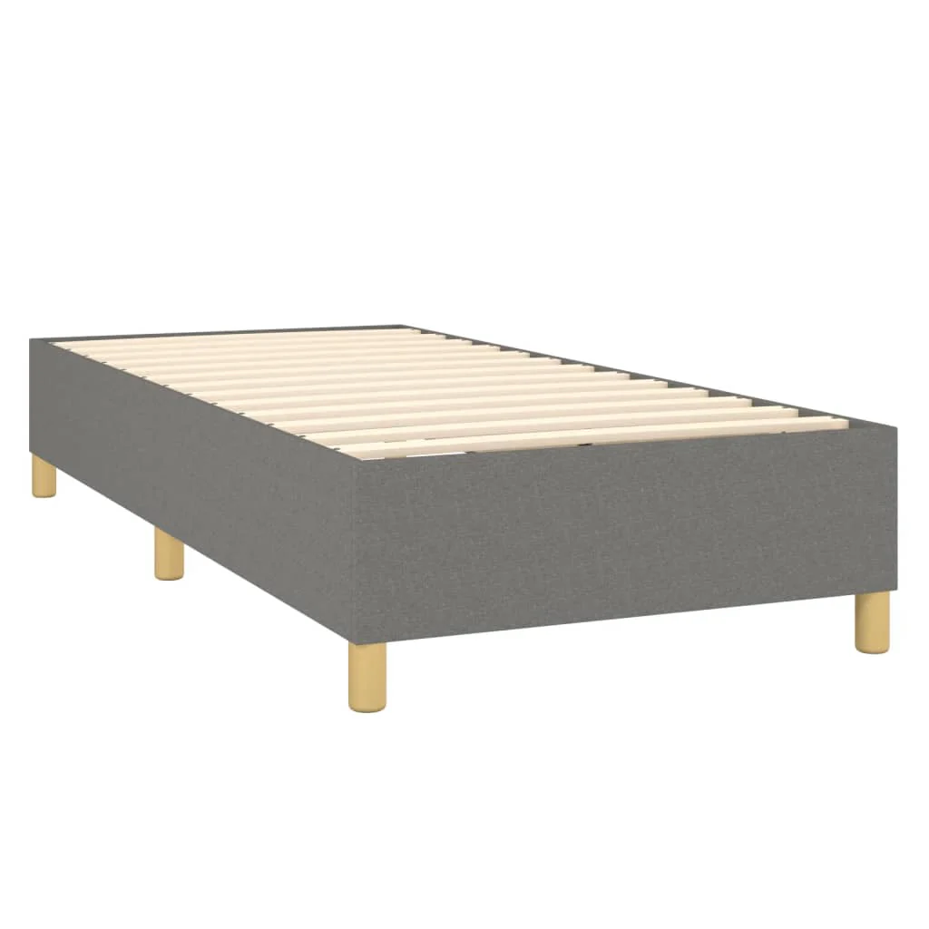 Boxspring sengeramme Mørkegrå 80x200 cm Stof - Image 4