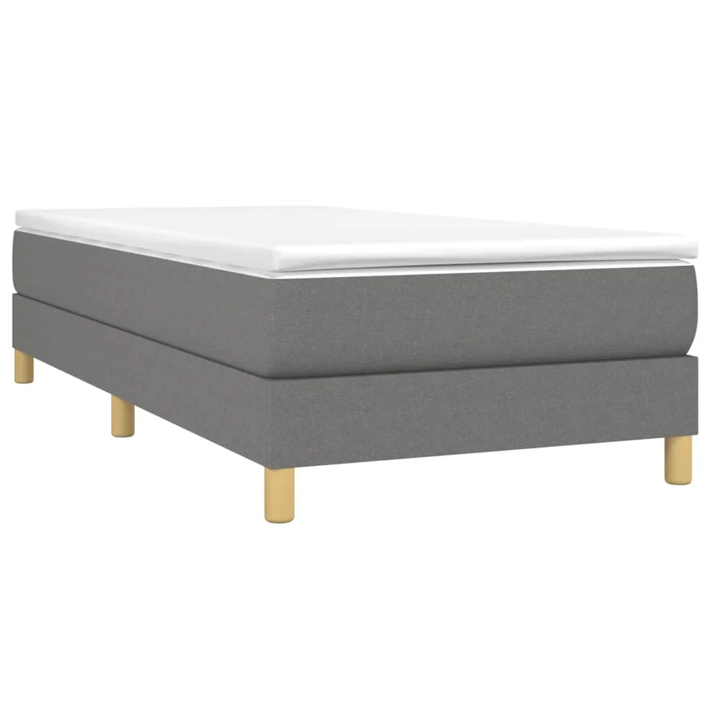 Boxspring sengeramme Mørkegrå 80x200 cm Stof - Image 3