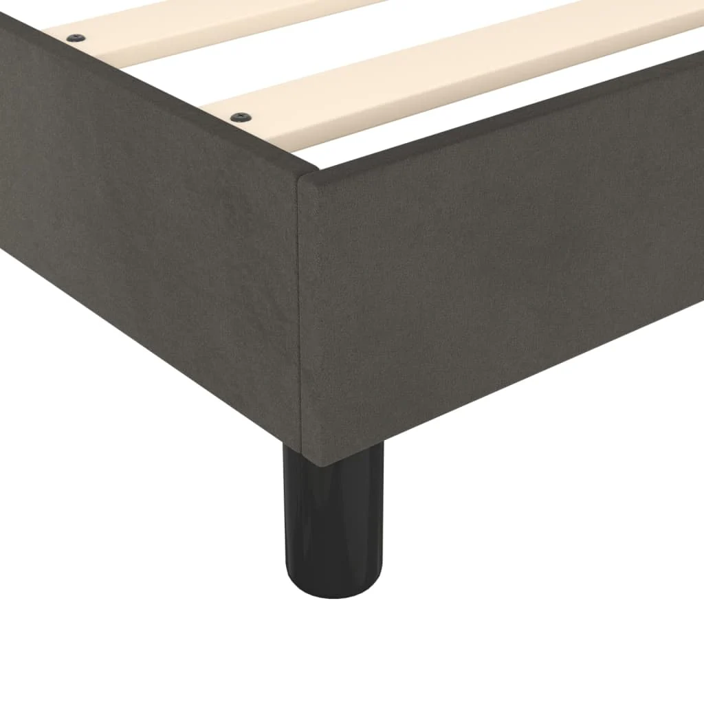 Boxspring sengeramme Mørkegrå 90x190 cm Fløjl - Image 7